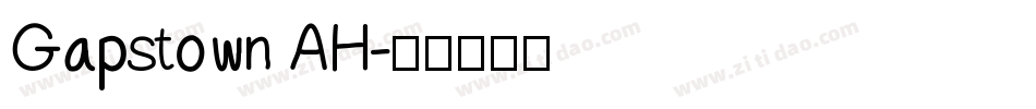 Gapstown AH字体转换
